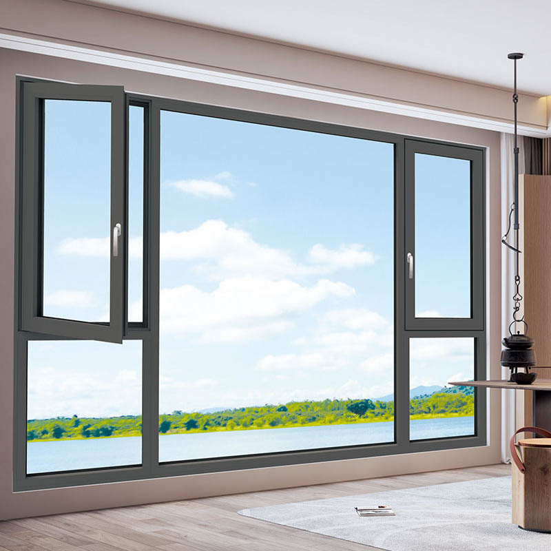 How to design the opening angle of a thermal break casement window inward opening?